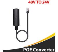 Jrudjsnhhty 2.5G PoE Converter 48V to 24V RJ45 Port, 24V/1A Output for Power Passive 24V Board Devices 100Mbps