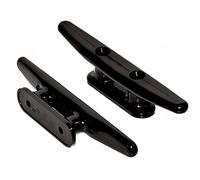 Jrudjsnhhty 2 Pack Black Nylon Boat Cleat 6 Inch - Rope Cleat, Kayak, Boat Dock Cleats - Perfect for Marine, Deck, Nautical Decor