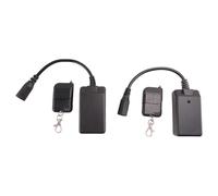 Jrudjsnhhty 2 Pcs AC 90-240V 3 Pins XLR Remote Control Receiver Equipment Controller Receptor 400W 500W 900W 1500W Smoke Fog Machine Replacement