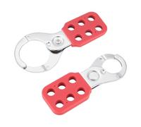 Jrudjsnhhty 2 PCS Lock Out Tag Out Lock Hasp Safety Padlock Lockout Steel Nylon Hasp Lock for Industry Equipment