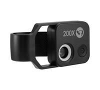 Jrudjsnhhty 200X Cell Phone Microscope Accessory with Window Microscope, Portable Mini Digital Microscope with LED Light/Universal Clip