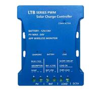 Jrudjsnhhty 20V PWM Solar Charge Controller with Bluetooth Mobile APP Remote Control,USB Output 20A
