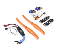 Jrudjsnhhty 2212 1400KV Brushless Motor+30A ESC+SG90 Servos+8060 Propeller for FPV RC Plane Airplane Spare Parts Accessories Parts