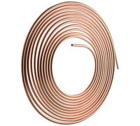 Jrudjsnhhty 25FT 7.62M Anti-Rust of 1/4 Inch OD Car Roll Tube Copper Nickel Brake Pipe Hose Line Piping Tube Tubing (Copper Color)