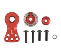 Jrudjsnhhty 25T Teeth Tooth Half Servo Arm Horn for 1/8 1/10 RC Car Boat FUTABA///ACOMS//AITEC//SAVOX,21mm Red