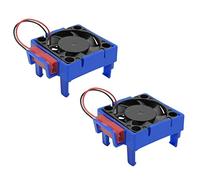 Jrudjsnhhty 2Pc VXL-3S Velineon ESC VXL-3 VXL 3S Heat Sink Cooling Fan for Bandit Stampede Slash 2WD / VXL Parts