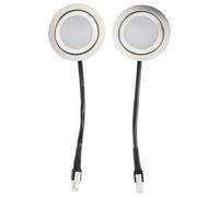 Jrudjsnhhty 2pcs Range Hood Light Bulbs, Stainless Steel Range Hood LED Light Replacement Recessed Kitchen Range Hood Light