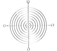 Jrudjsnhhty 3Pcs 120mm 4.7" Metal Fan Guard Protective Grill for PC Ventilator