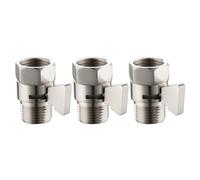 Jrudjsnhhty 3PCS Shower Head Flow Control Valve, Straight-Way Valve 4 Points G1/2 Switch Valve, Switch Shower Stop Valve Easy Install Easy to Use