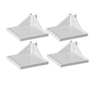 Jrudjsnhhty 4 PCS Grow Tent Corner Shelf,16 mm Grow Tent Accessories,Grow Tent Shelves for Place The Hygrometer Camera White