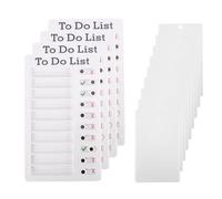 Jrudjsnhhty 4 Pcs to Do List Memo Board Removable Message Board Plastic RV Personal Schedule Board with 8 Cards