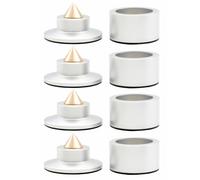 Jrudjsnhhty 4Set Shock Spikes Spring Damping Pad Feet Speaker Spike Foot Pad Aluminum Silver