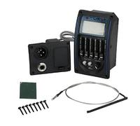 Jrudjsnhhty 5-Band Prener LC5 Acoustic Guitar Pickup Preamp EQ LCD Tuner Piezo Equalizer