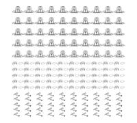 Jrudjsnhhty 50Pcs Set Grade Twist Lock Fasteners Turn Button Eyelets & Studs, Canvas Marine Fasteners Turn Button