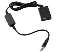 Jrudjsnhhty 5V 2A ACKE12 -E12 USB Power Cord Adapter + LP-E12 -E12 DC Coupler for M M2 M10 M50 Digital Camera