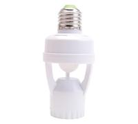 Jrudjsnhhty AC 110-220V 360 Degrees Pir Induction Motion Sensor IR Infrared Human E27 Plug Socket Switch Base Led Bulb Lamp Holder