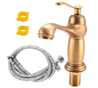 Jrudjsnhhty Bathroom Basin Faucet Antique Brass Mixer Solid Copper Luxury Europe Style Tap Taps