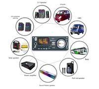 Jrudjsnhhty Bluetooth Audio Decoder Amplifier Board 2x80W 160W Amplifier Audio Player 12V DIY MP3 Player Car FM Radio Module TF USB
