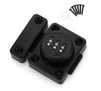 Jrudjsnhhty Cabinet Door Latch Keyless Combination Lock Cabinet Mechanical 3-Digit Passcode Cabinet Lock for Kitchen Cabinet Easy Install Easy to Use Black