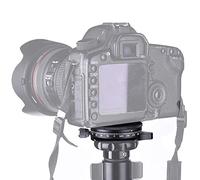 Jrudjsnhhty Camera Pan Base With Style Plate, 0.95Cm Screw Aluminum Panoramic Ball Tripod Head With Bubble Level, Load Capacity 22 Lbs