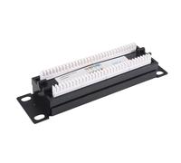 Jrudjsnhhty CAT6 8 Ports Patch Panel Rack Network 6.89 Inch 1U Rack Mount with RJ45 Socket for Household Distribution Frame Easy Install