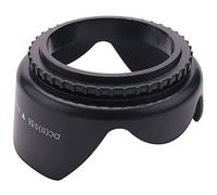 Jrudjsnhhty DC-SN HOOD 58Mm Screw Mount Flower Crown Lens Hood Petal Shape for 58Mm Lens Black