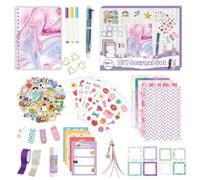 Jrudjsnhhty DIY Journal Set, Scrapbook & Diary Supplies Set, Teen Girls Trendy Stuff for Birthday Girl Gift Ideas, High Guality