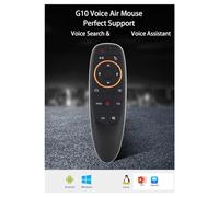 Jrudjsnhhty G10S 2.4G 3 Pcs/Set Voice Air Flying Mouse Gyroscope Wireless Infrared Backlight TV Set Top Box Remote Controller,