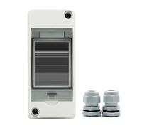 Jrudjsnhhty HT-2 IP65 Waterproof Distribution Breaker Box Panel Installation 2 Way PC Outdoor Electrical MCB Solar Junction Box