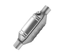 Jrudjsnhhty Inlet/Outlet Universal Catalytic Converter, with O2 Port & Heat Shield 53004 Car Stainless Steel Catalytic Converter