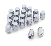 Jrudjsnhhty M12x1.5 Wheel Lug Nuts, One-Piece Design Bulge AcornChrome Lug Nuts Easy to Use