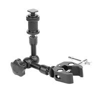 Jrudjsnhhty Magic Arm 7 inch Articulating Friction Arm Super Clamp Adjustable Rod Clamp Pliers Clip With 1/4 inch And 3/8 inch Thread For Dslr Camera Rig/Lcd Monitor/Led Lights/Flash Light