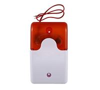 Jrudjsnhhty Mini Wired Strobe Warning Siren Dc 12V Sound Alarm Flashing Light Sound Siren Horn Home Security Alarm System 115Db Orange