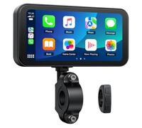 Jrudjsnhhty Motorcycle Carplay Screen Wireless CarPlay & Android Auto 6.25" Touch Screen Player