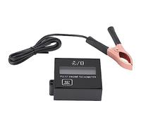 Jrudjsnhhty New Gasoline Digital Engine Tachometer Inductive Pulse Tachometer Waterproof with Battery for Chain Saw Mower 2/4 Stroke