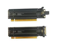 Jrudjsnhhty PCI-E 4.0 X16 1 to 2 Expansion Card Gen4 Split Card PCIe-Bifurcation X16 to X8X8 with 20mm Spaced Slots CPU4P(4 Pin)