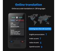 Jrudjsnhhty Portable Voice Translator Big Screen 138 Languages Voice Tradutor Intelligent Real Time Translating Offline Translation