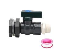 Jrudjsnhhty PVC Rain Diverter Kit, 3/4 Inch Rain Valve Rain Spigot Kit with Bulkhead Fitting Adapter