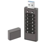Jrudjsnhhty Secure USB Drive, 32GB Encrypted USB Flash Drive Hardware Password Memory Stick with Keypad U Disk Flash