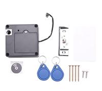 Jrudjsnhhty Smart Electronic RFID Cabinet Lock No Hole Easy Installation Furniture Locker Wardrobe Shoe Cabinet Drawer Door Lock with Two Cards/Key Tags