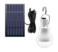 Jrudjsnhhty Solar Panel Powered Led Bulb Light Portable Outdoor Camping Tent Energy Lamp 15W
