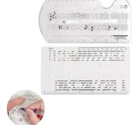 Jrudjsnhhty Song Writer's Composing Template Stencil, Staff Drawing Ruler, Song Writer's Composing Notation Tool, Composer Symbols