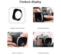 Jrudjsnhhty Square Mirrorless Camera Lens Hood 52mm Lens Hood for DSLR Camera Photography Accessories