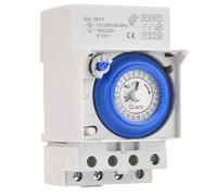 Jrudjsnhhty SUL181h 24 Hours Programmable Analog Mechanical Timer Switch Din Rail AC110V-230V 30 Minutes