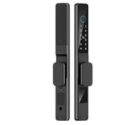 Jrudjsnhhty Tuya WiFi App Waterproof Smart Aluminum Door Lock Double Hook Mortise Fingerprint Password Electronic Sliding Door Lock A