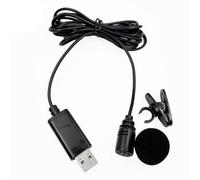 Jrudjsnhhty USB Lavalier Lapel Microphone Omnidirectional Wired Clip-on Mic Hands Free Plug & Play for Computer PC Laptop 2M