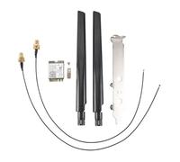 Jrudjsnhhty WiFi 6E Desktop Kit for AX210 Bluetooth 5.2 Wifi Card 802.11Ax 2.4Ghz/5Ghz AX210NGW Wi-Fi 6 Adapter with Antenna