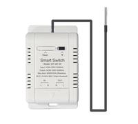Jrudjsnhhty WiFi Temperature Switch with 2M Sensor Smart WiFi 20A Thermostat Temperature Switch Supports Voice Control