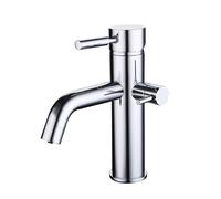 JRUIA Chrome Kitchen Faucet, Two Water Dispensing Methods, Brass Sink Mixer Tap, Three in One Direct Drinking Water Tap,A