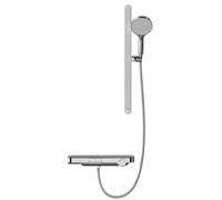 JRUIA Chrome Wall Mounted Bathroom Shower Head, Includes A Bathtub Faucet And An Adjustable Shower Head, Brass Material